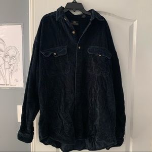 STRUCTURE NAVY CORDUROY BUTTON DOWN